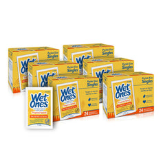 Wet Ones front packaging Tropical Splash showing travel-ready multi-pack and convenience