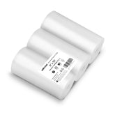 Wevac front packaging showing three 8x50 rolls and product benefits