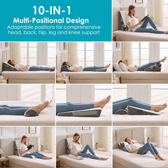 WGAKCED detail of Velcro straps and anti-slip bottom for secure positioning and stable sleep support