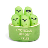 WHAT DO YOU MEME? front packaging showing pickles set and cheerful design benefit: easy gifting