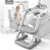 WHFIFHD front view of potty seat showing stable frame and handles for confident use