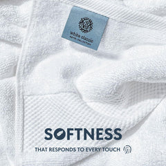 White Classic detail of double-needle stitched edge highlighting durability benefit