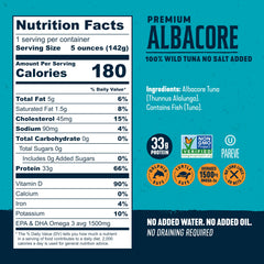 Wild Planet open can revealing whole albacore steak for ready use