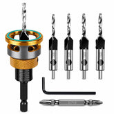 WildBossy front packaging showing 4-piece countersink set and accessories, quick identification benefit