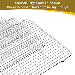Wildone cooling rack close-up showing dense wires for even airflow