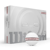 WILSON 2025 Duo Soft TRK360 front packaging showing 12-ball sleeve and benefit