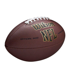 WILSON ball held in hand demonstrating size and improved handling for practice
