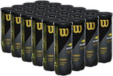 Wilson front packaging showing 24-can case and tournament-grade supply benefit