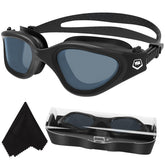 WIN.MAX front view of goggles showing compact frame and clear lenses for comfortable wear