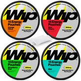 Wip front packaging showing four-can variety pack and portability benefit