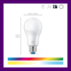 WiZ Connected close-up of bulb diffuser highlighting smooth light output