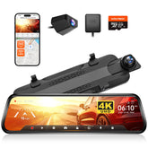 WOLFBOX G930 front mirror display showing clear 4K view benefit visibility