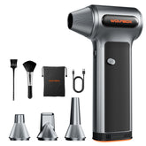 WOLFBOX MF200 front view showing compact duster and controls for powerful cleaning