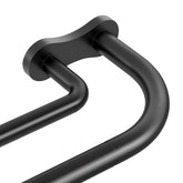 Wolistsa front view of double curtain rod showing clean finish and strength
