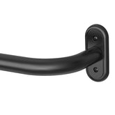 Wolistsa front view of mounted curtain rod showing clean lines and coverage