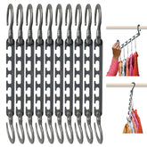 Wonder Hanger Max front view showing grey organizer and compact storage benefit
