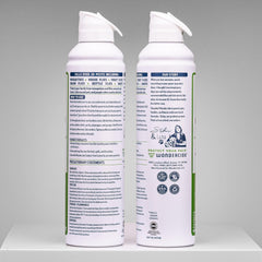 Wondercide aerosol close-up valve highlighting easy spray control and safety