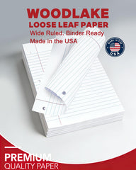 Woodlake single sheet with pen demonstrating smooth writing performance