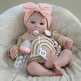 WOOROY front view of 18 inch reborn doll showing lifelike realism and cuddle appeal