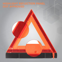 WORKKOOL folded triangles packed in the carrying case for compact trunk storage
