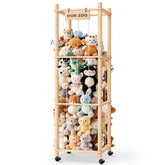 WORLDMX front view of zoo organizer showing neat plush storage benefit