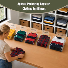 Wowfit clear bag with folded shirt inside showing protected presentation
