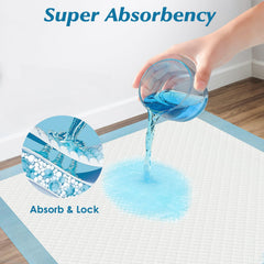 Wowflash absorbent core cross-section showing gel-locking benefit