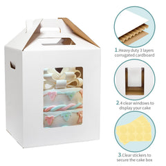 Wowxyz side window displaying tiered cake visibility and customer-ready presentation