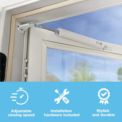 Wright Products hold-open washer detail showing easy propping convenience