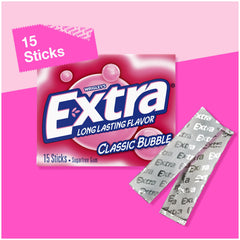 WRIGLEY'S EXTRA packs inside a backpack illustrating convenient scale and on-the-go access