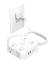 Wrxdmc front view showing eight outlets and four USB ports for expanded charging