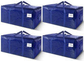 WTREE front view of four dark blue heavy-duty moving bags showing capacity and design benefits