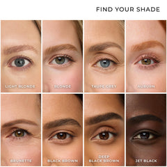 WUNDERBROW Brunette gel texture close-up highlighting fiber infusion