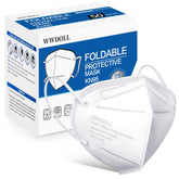 WWDOLL KN95 front view showing mask shape and fit benefit secure seal