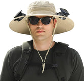Xakava front view of wide brim hat showing UPF coverage and cooling comfort