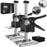 XClifes arm jack front view showing compact profile and portability benefit