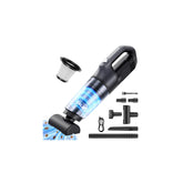 XenonLab handheld vacuum front view showing compact design and power button for easy handling