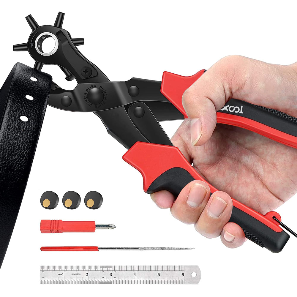 XOOL front view of rotary punch plier showing overall design and durability