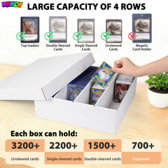 XRACV open box displaying four compartments for organized storage