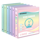 XRUNMIX front cover pastel binder showing customizable overlay and neat labeling benefit