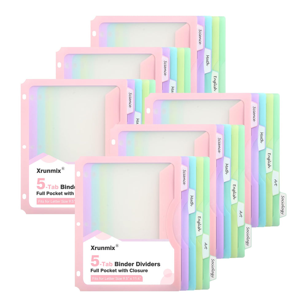 XRUNMIX front packaging showing 30 pastel dividers and clear organization benefit