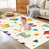 XVISHX front view of play mat showing full printed surface and fit, safe play zone