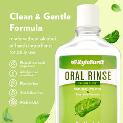 Xyloburst label close-up highlighting ingredients and clean formulation