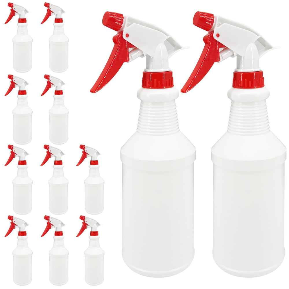YaCCHLuu 12-pack front view showing bottles and red nozzles for easy identification and storage