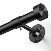 YaFex front view showing matte black rod ready to install and sleek finish benefit