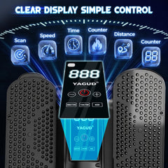 Yagud remote and display controls allowing easy adjustments without bending