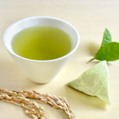 YAMASAN KYOTO UJI individual tea bag closeup revealing blend and easy brewing