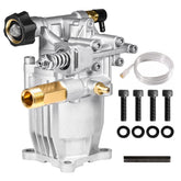 YAMATIC front view horizontal pump showing compact housing and performance benefit