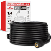 YAMATIC hose front packaging showing model and length, highlights reliability