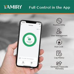 Yamiry fingerprint unlock in use offering quick hands-free entry
